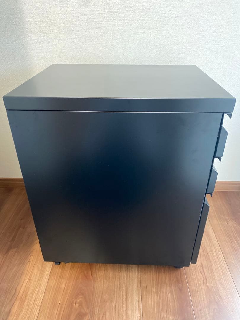 【訳あり品】サイドワゴン オフィス 鍵付き キャスター付き 3段 完成品