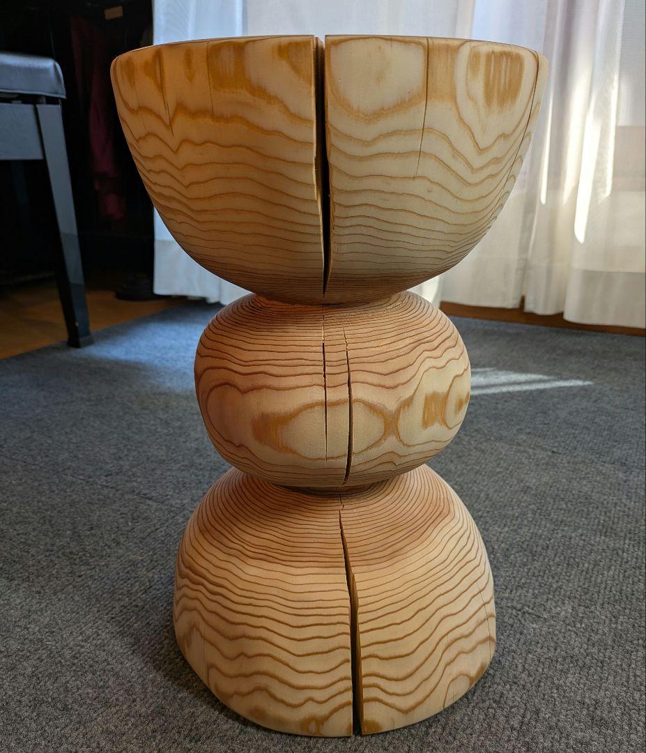 杉　丸太　椅子　スツール　テーブル　高さ約38㎝