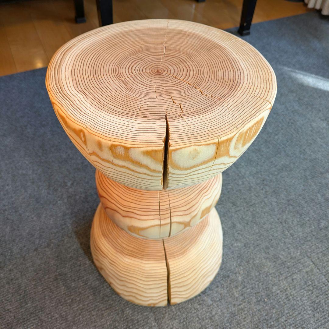 杉　丸太　椅子　スツール　テーブル　高さ約38㎝
