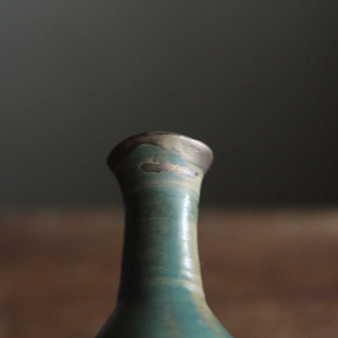 緑釉 徳利 唐津 壺屋 龍門司 酒器 古美術 古道具 アンティーク