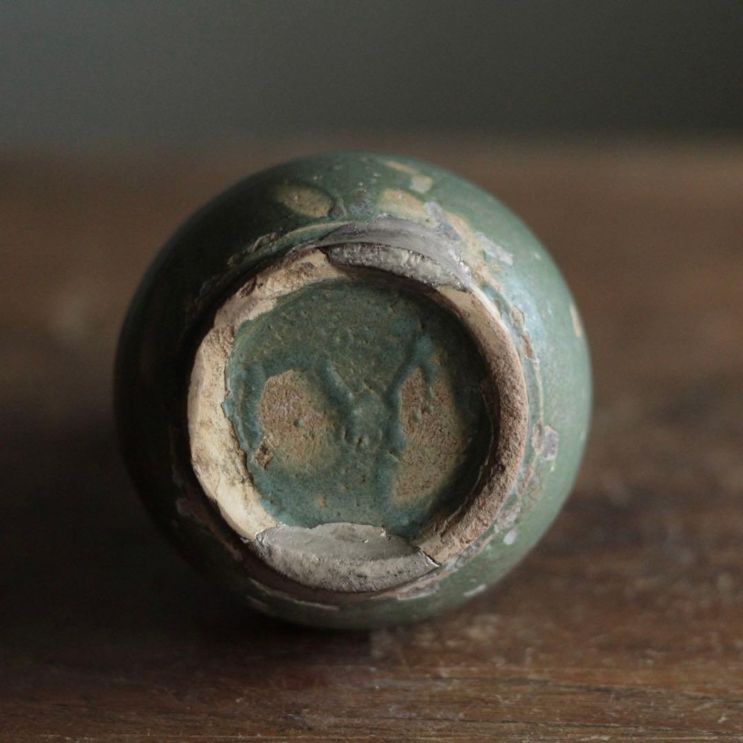 緑釉 徳利 唐津 壺屋 龍門司 酒器 古美術 古道具 アンティーク