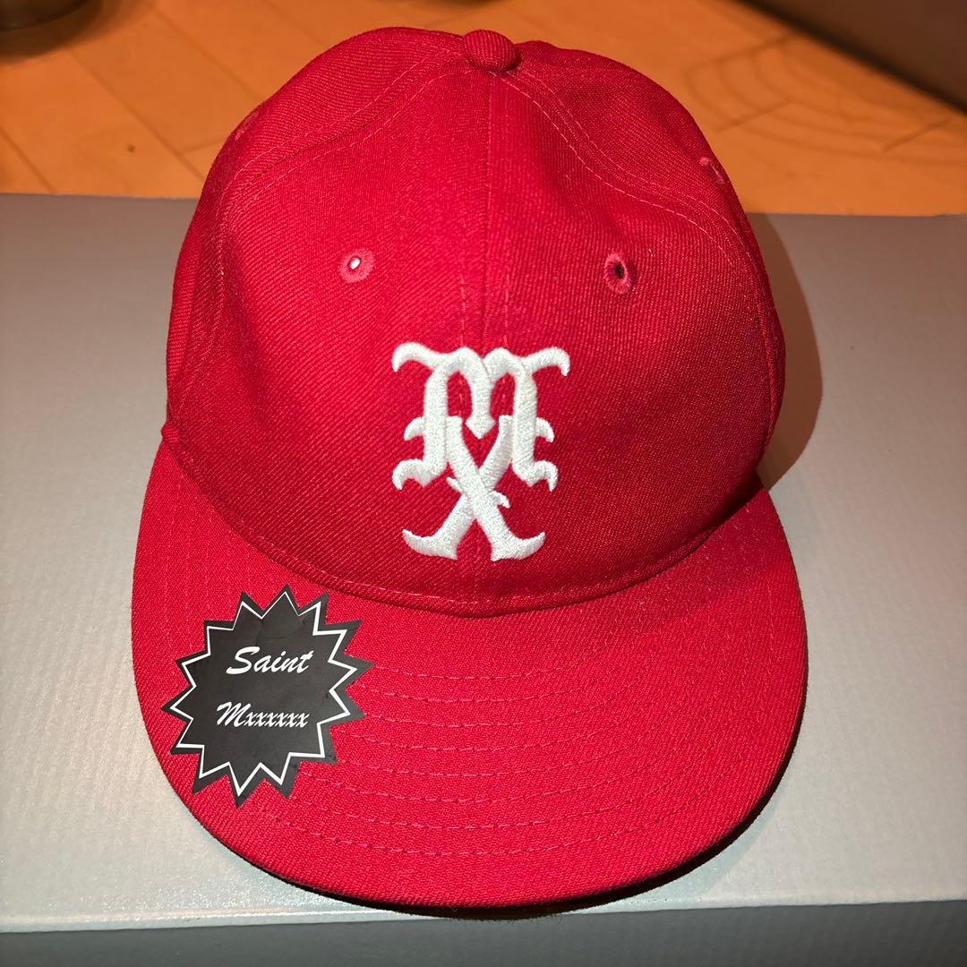Saint Mxxxxxx × new era 9FIFTY キャップ　レッド