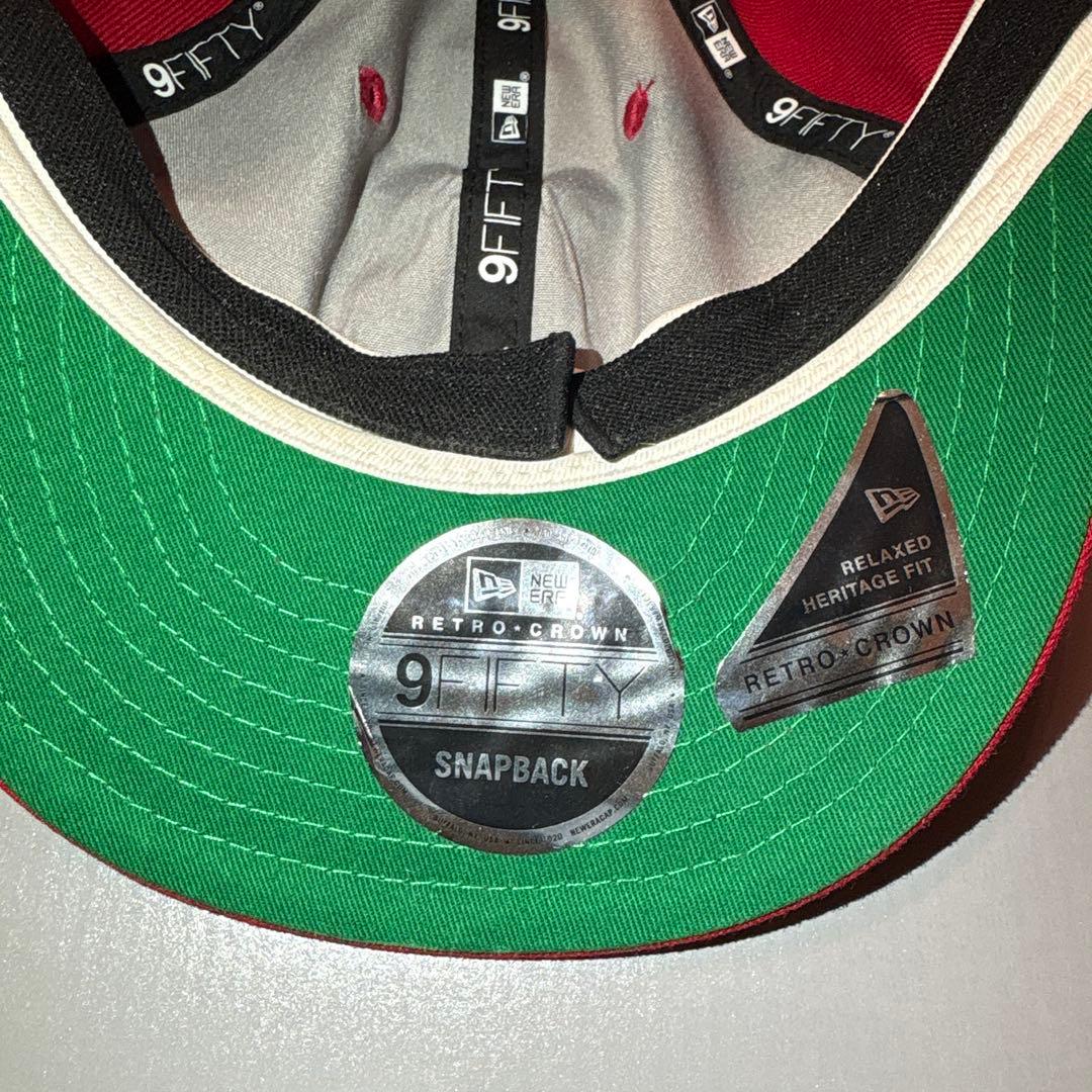 Saint Mxxxxxx × new era 9FIFTY キャップ　レッド