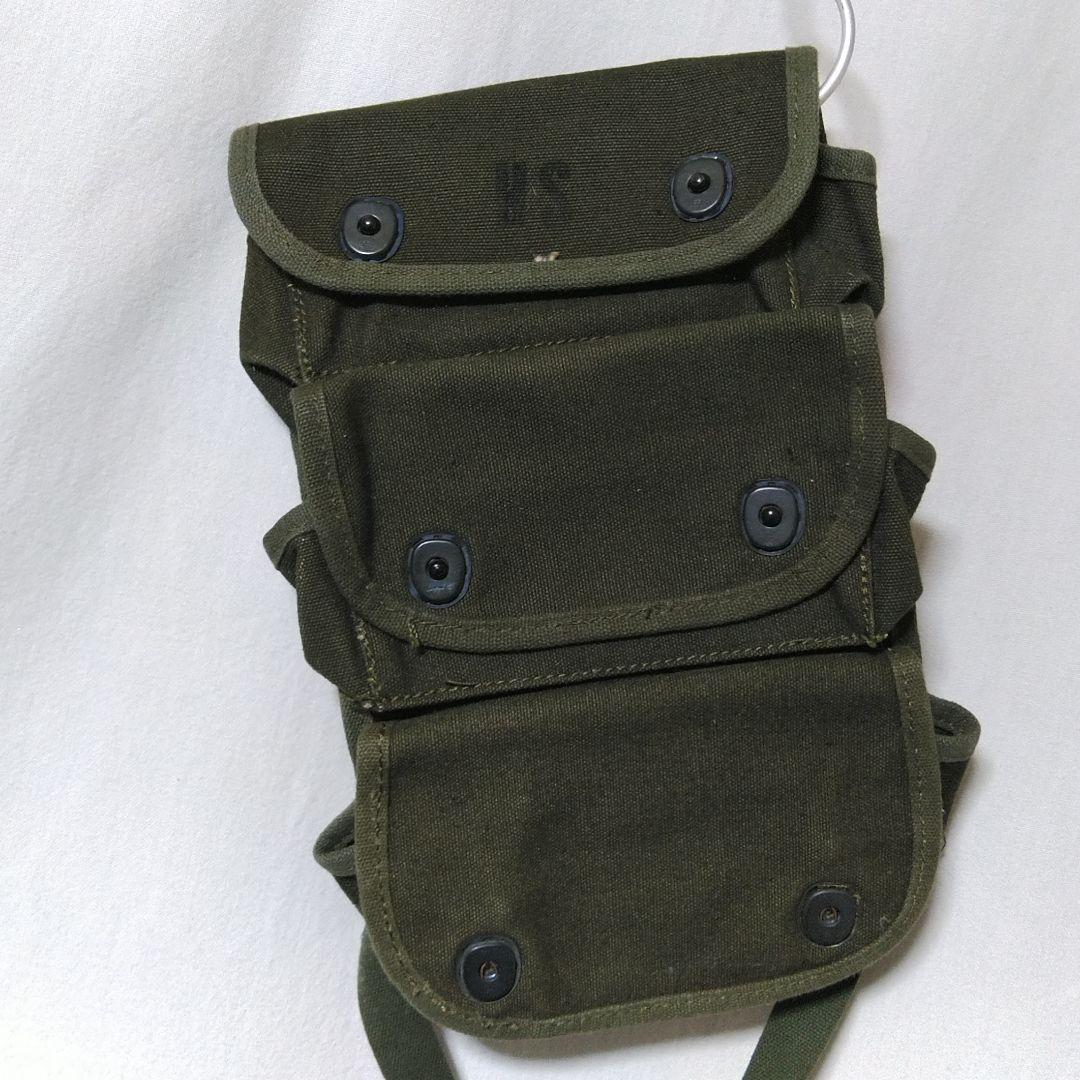 個人装備 USMC OD CANVAS 3POCKET GRENADE CARRIER