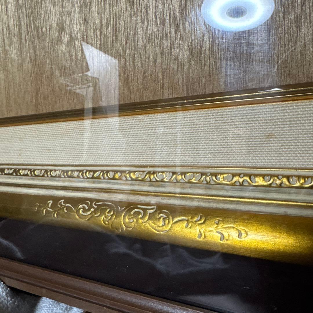 F10 額縁　大型　油彩額縁　油絵額縁　アンティーク　ガラス