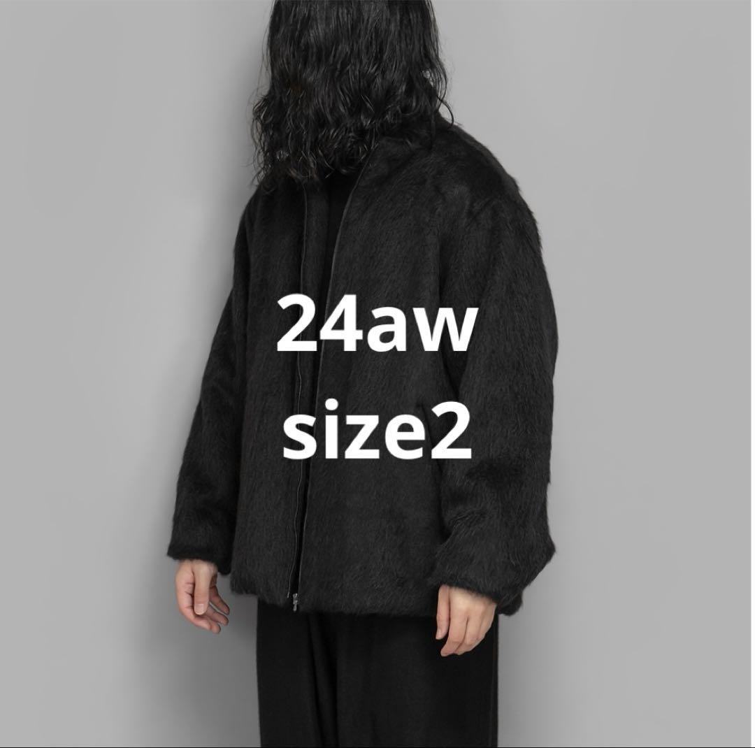 comoli キャメルシャギージャケットBLACK size2