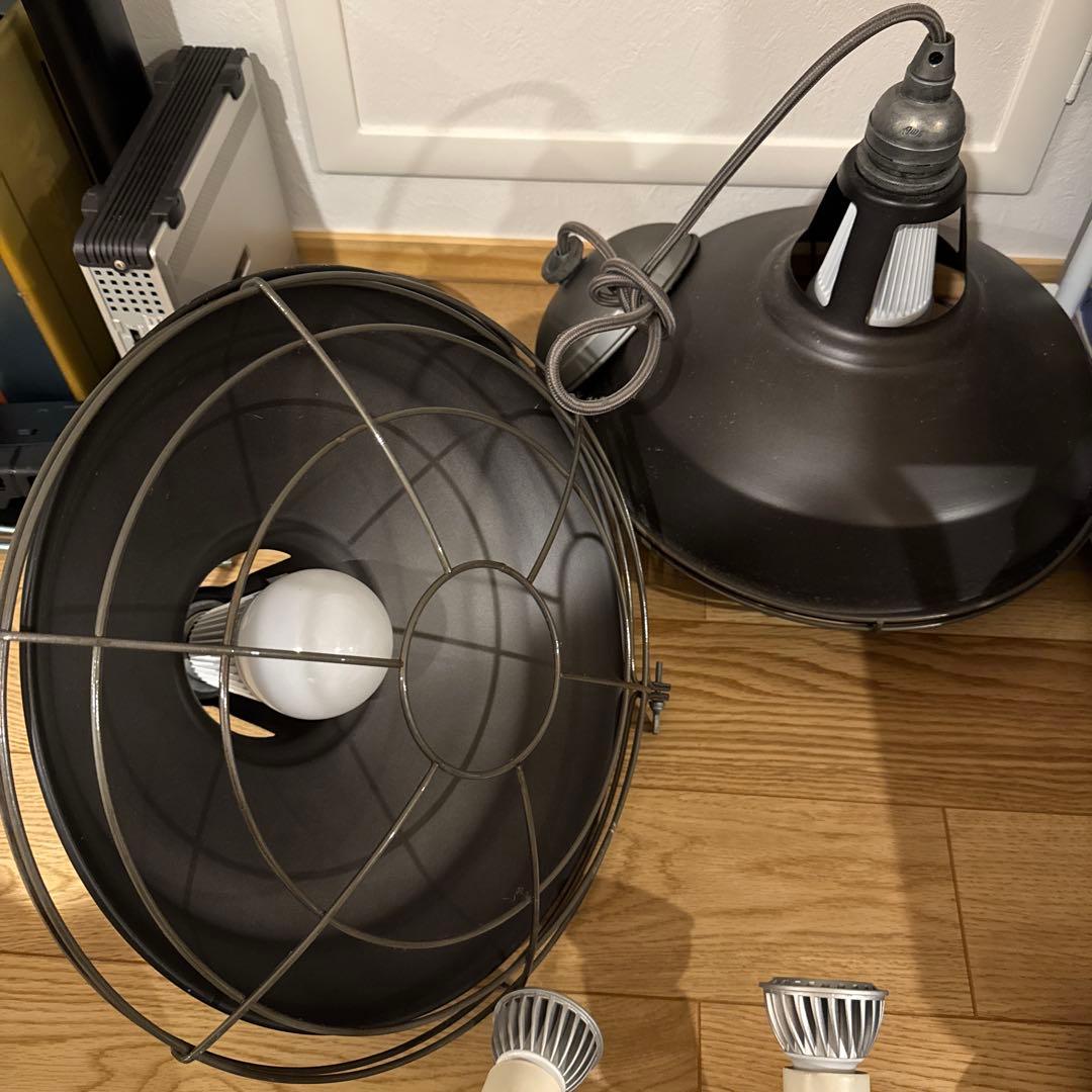 インダストリアル ペンダントライト2個セット