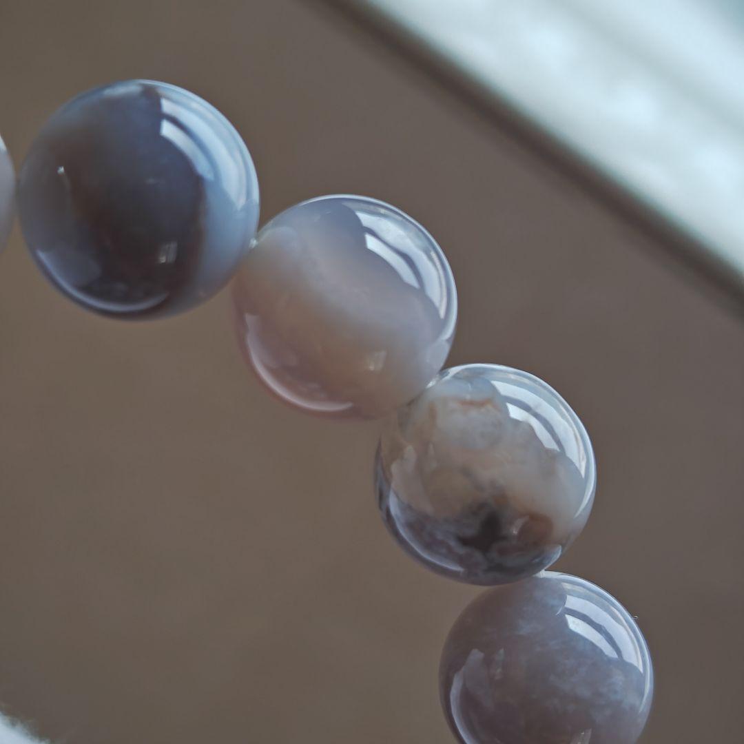 専用です♡新作♡黒桜瑪瑙どんころ＆グレー桜瑪瑙ブレス