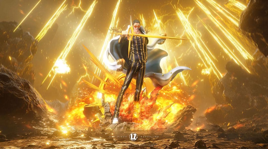 ワンピース POP 海軍 黄猿／ボルサリーノ フィギュア ガレージキット