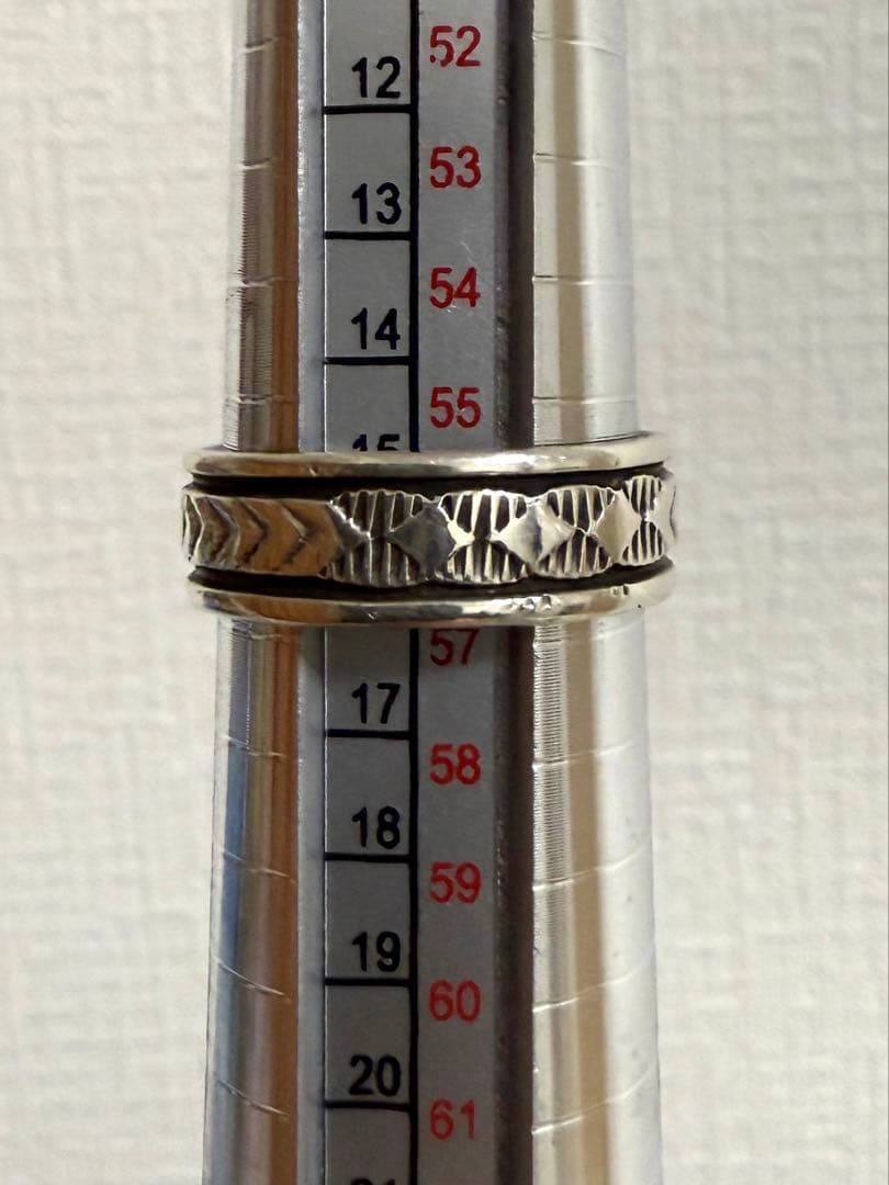 ナバホ族　ブルースモーガン　指輪　15.5号