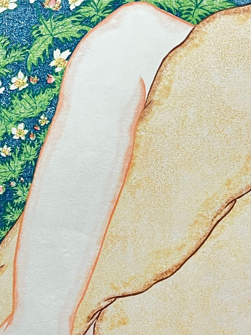 木版画『二輪草』 ニリンソウ