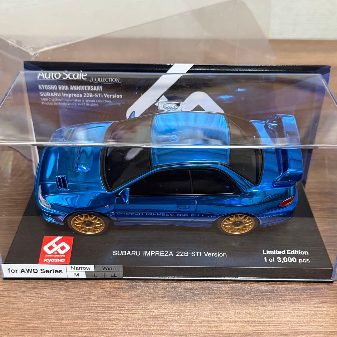 限定 京商ミニッツ オート SUBARU IMPREZA22B-STi 60周年