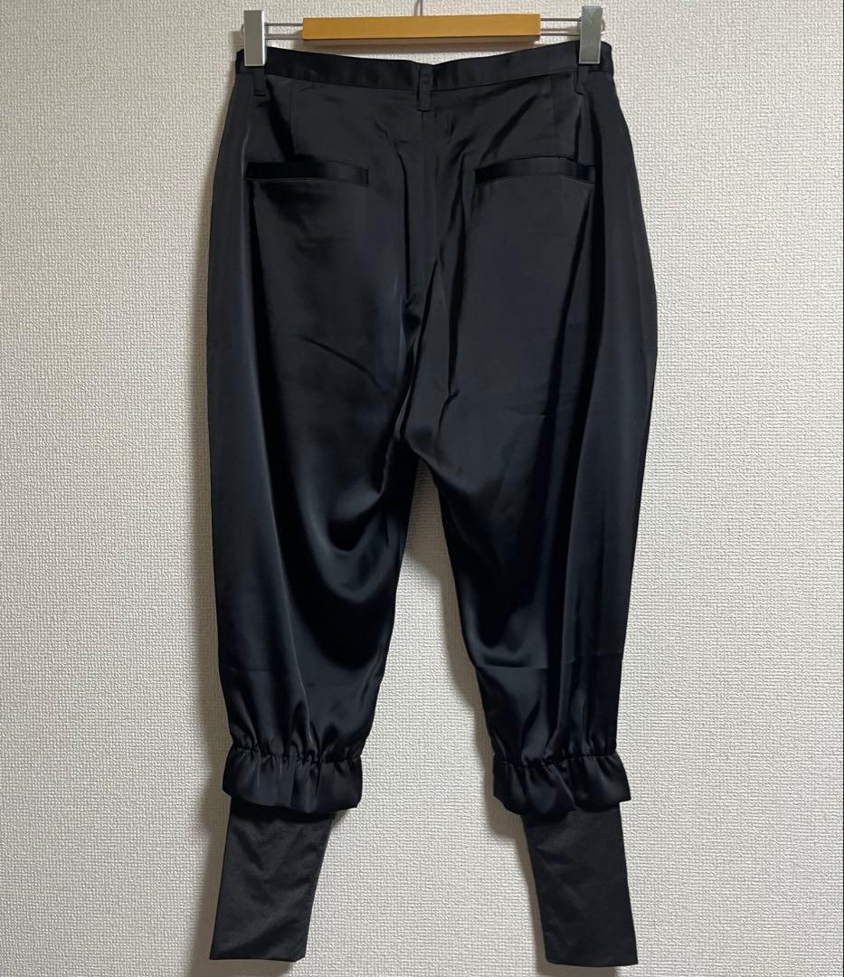 glamb グラム　Shinin layered pants リブパンツ