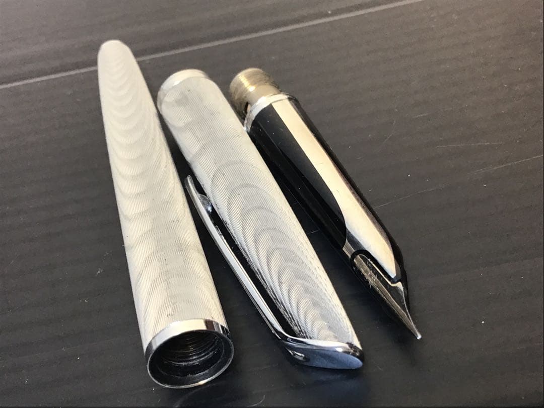 waterman ウォーターマン 万年筆 18K-750 C /F シルバー