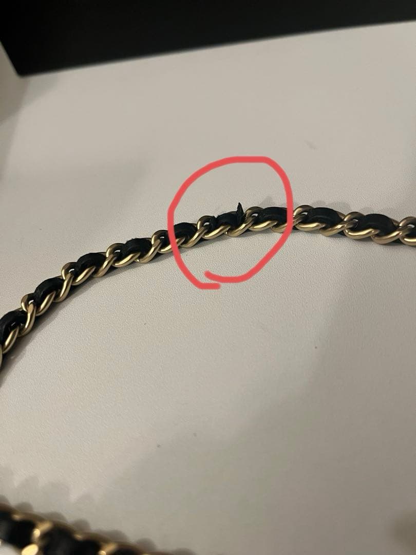 【匂いなし】シャネル/チェーンウォレット/カメリア/ギャランティカード付/表参道