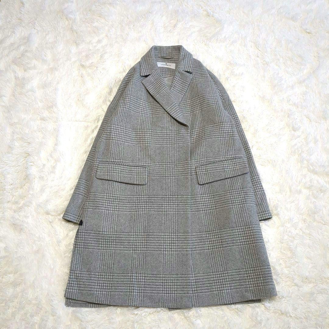 専用極美品✨MORABITO BLANC チェスターコート グレンチェック
