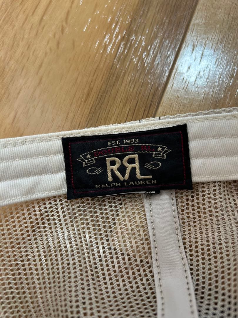 RRL vintage black ivory レーシングメッシュキャップ