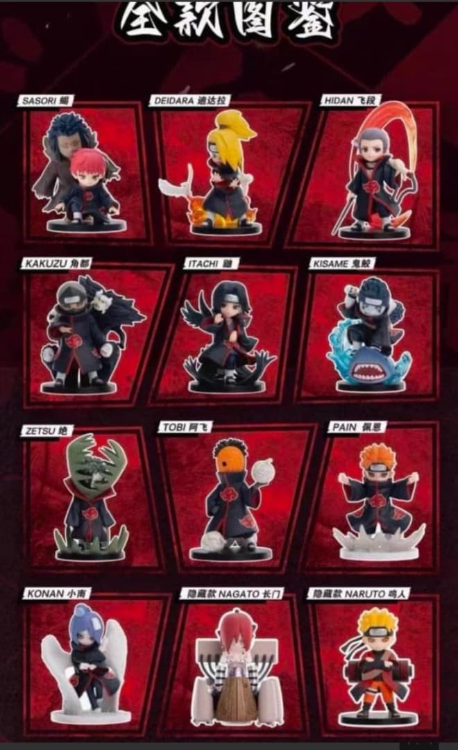 新品 POPMART正規品 NARUTO 暁 フィギュア 1BOX 10体セット