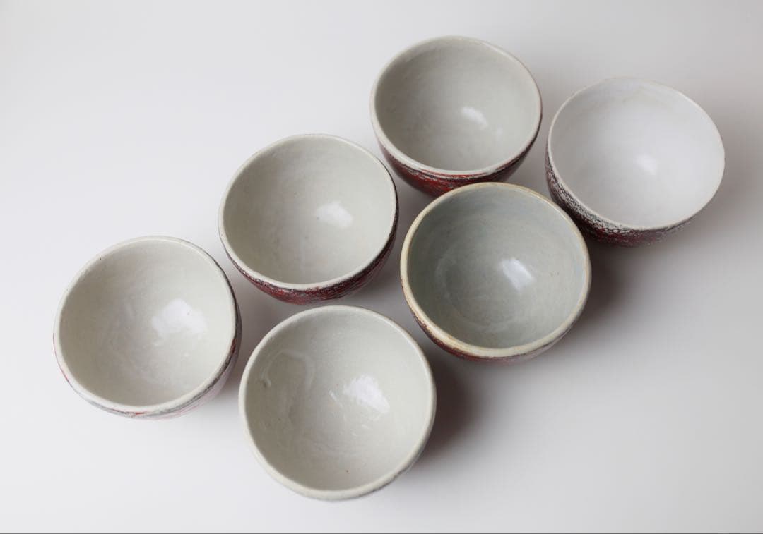 箕面焼 松田箕山 湯碗 六客 煎茶器