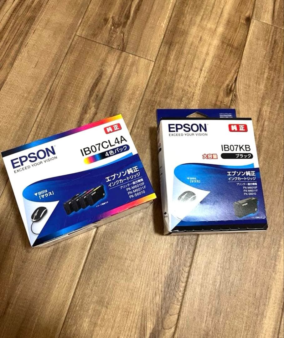 エプソン純正インクカートリッジ　IB07KB 1個　IB07CL4A 1個