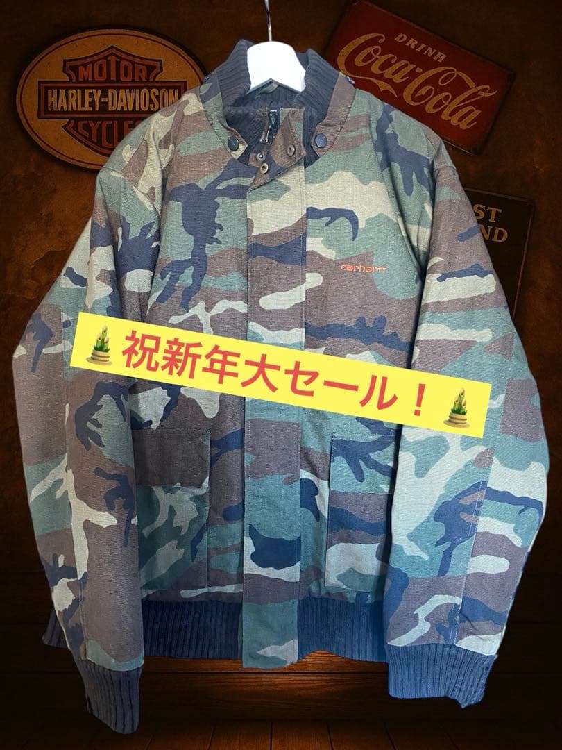 【年明け大放出セール！】Carhartt 迷彩 カモ柄 中綿ジャケット