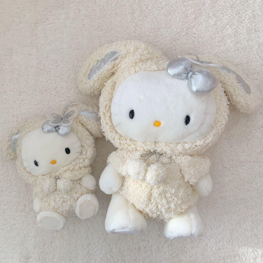【希少レア】ハローキティ 雪うさぎ ぬいぐるみ 2体セット
