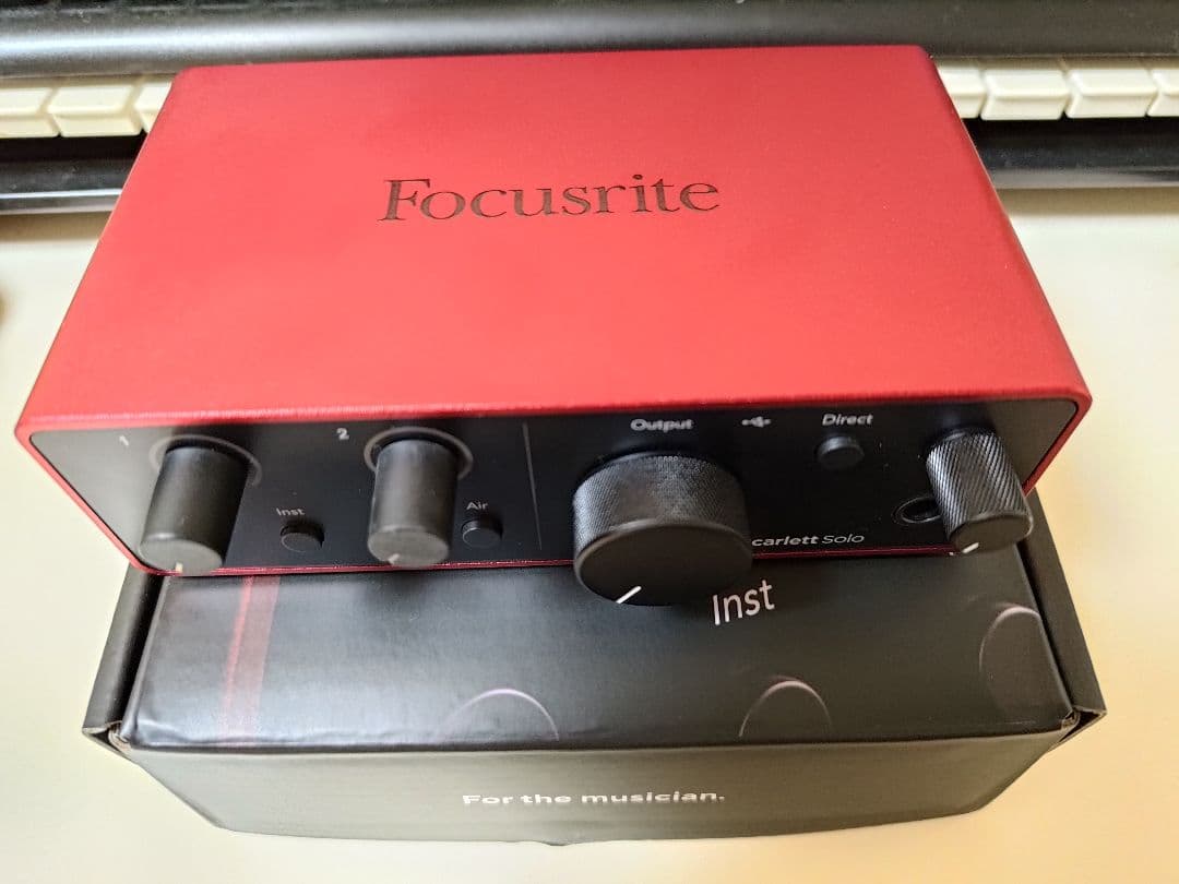 DTM・DAW FOCUSRITE Scarlett Solo (gen. 4)