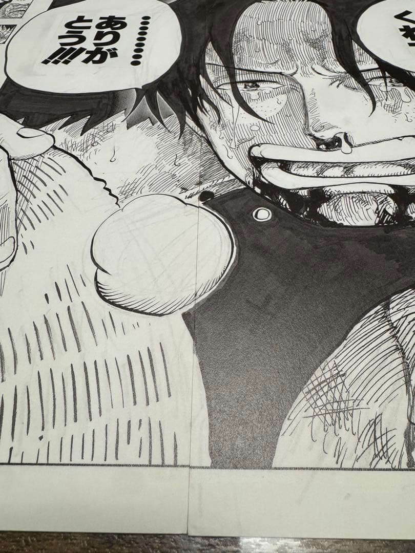 ONEPIECE 複製原画 ビブルの秘宝② エース