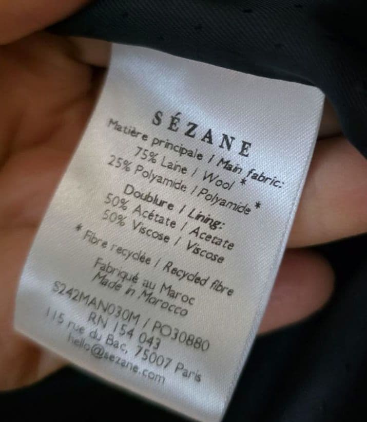 Sezane Ander Wool Coat セザンヌのウールコート 34