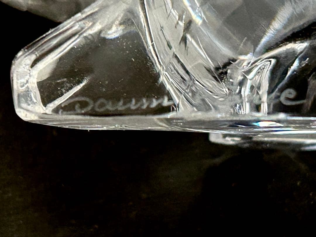 Daum France ドーム　クリスタル　フィギュリン　クリスタル置物　熊置物