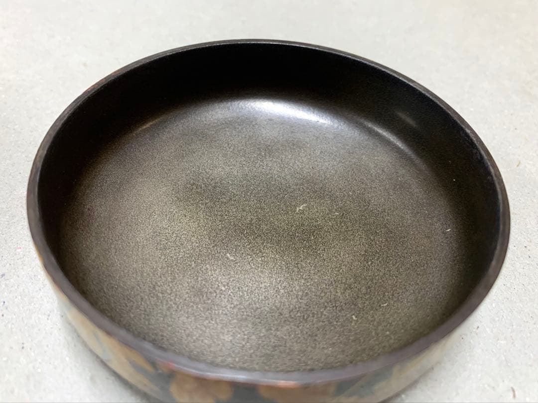 漆芸師 夏目有彦 内銀 秋草蒔絵 平棗 棗 茶器 茶道具