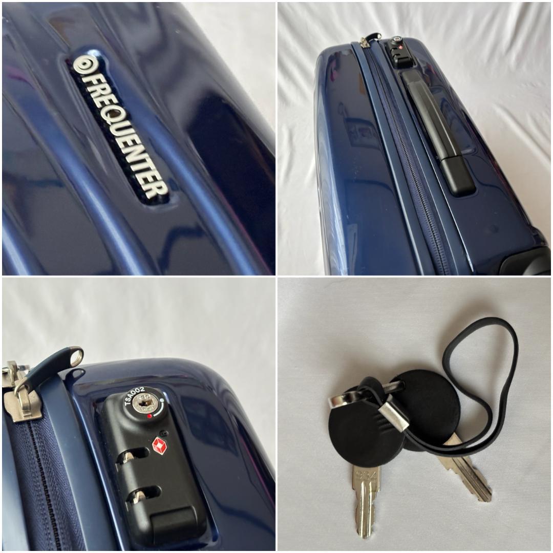 良品 フリクエンター WAVE スーツケース 静音 キャリーケース ネイビー