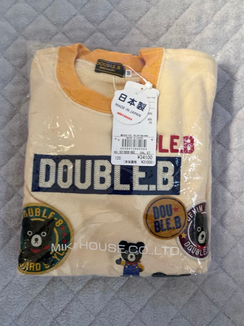 【新品未使用】DOUBLE.B カラフルトレーナー 120cm