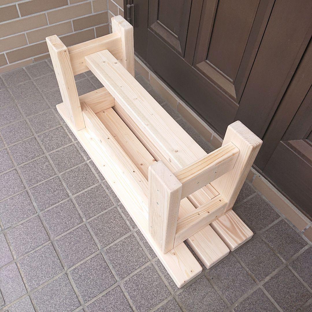 ベンチ　木製　９０cmタイプ　丈夫　多目的　踏み台　椅子　スツール 屋外用