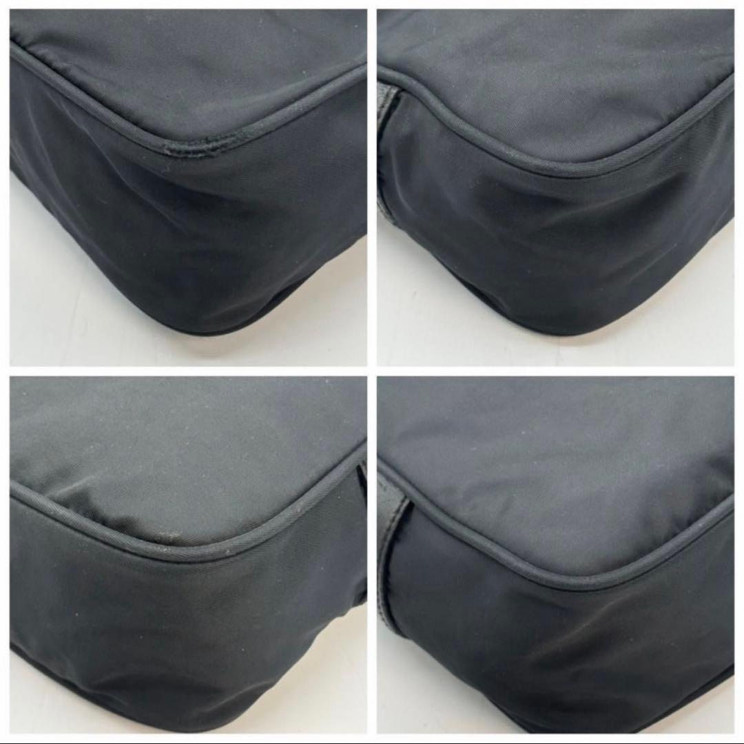 大人気 プラダ PRADA 三角ロゴ ショルダーバッグ　23cm ブラック