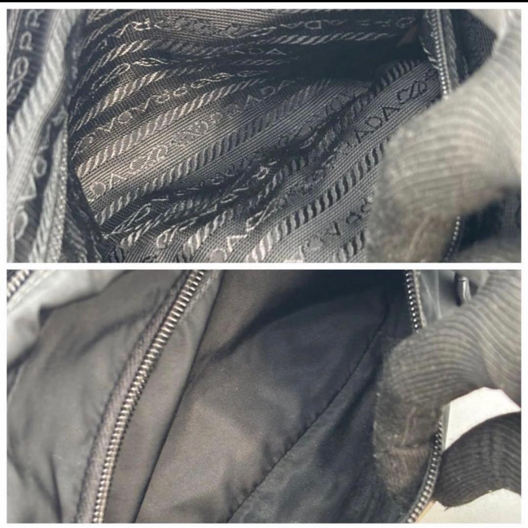 大人気 プラダ PRADA 三角ロゴ ショルダーバッグ　23cm ブラック