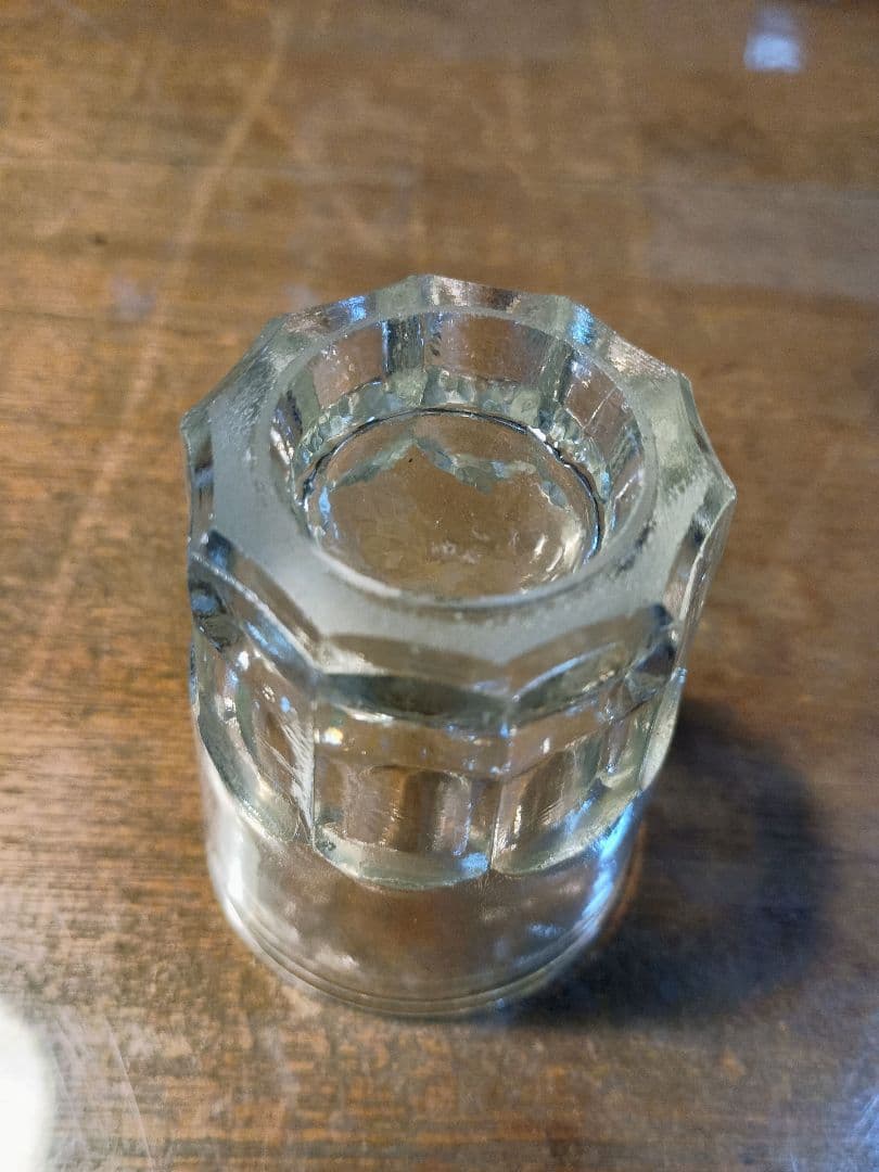 ウランガラス ミニ剣先コップ 五勺京都希少
