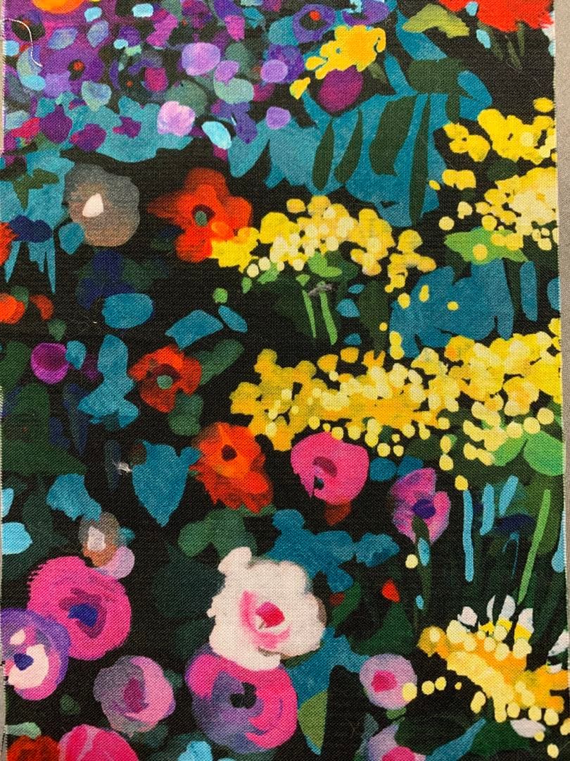 猫さんのティーブレイク　羊毛フェルト生地のポーチ