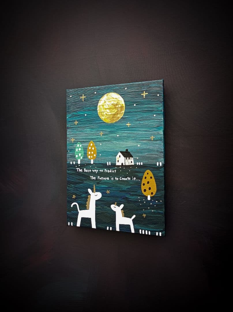 ✿月野乃亜 新年限定 Unique作品 F4／333×242mm 現代アート