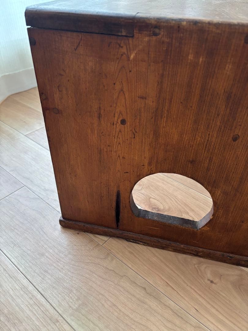 木製文机　2引き出し付き　アンティーク