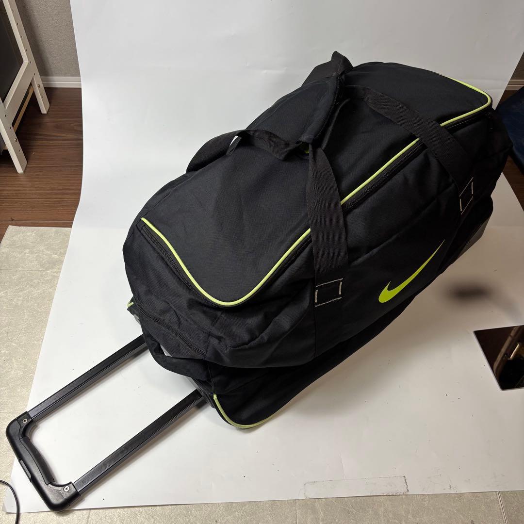レアサイズ ナイキ キャリーケース 2輪 軽量 黒　イエロー　ゴルフ　遠征