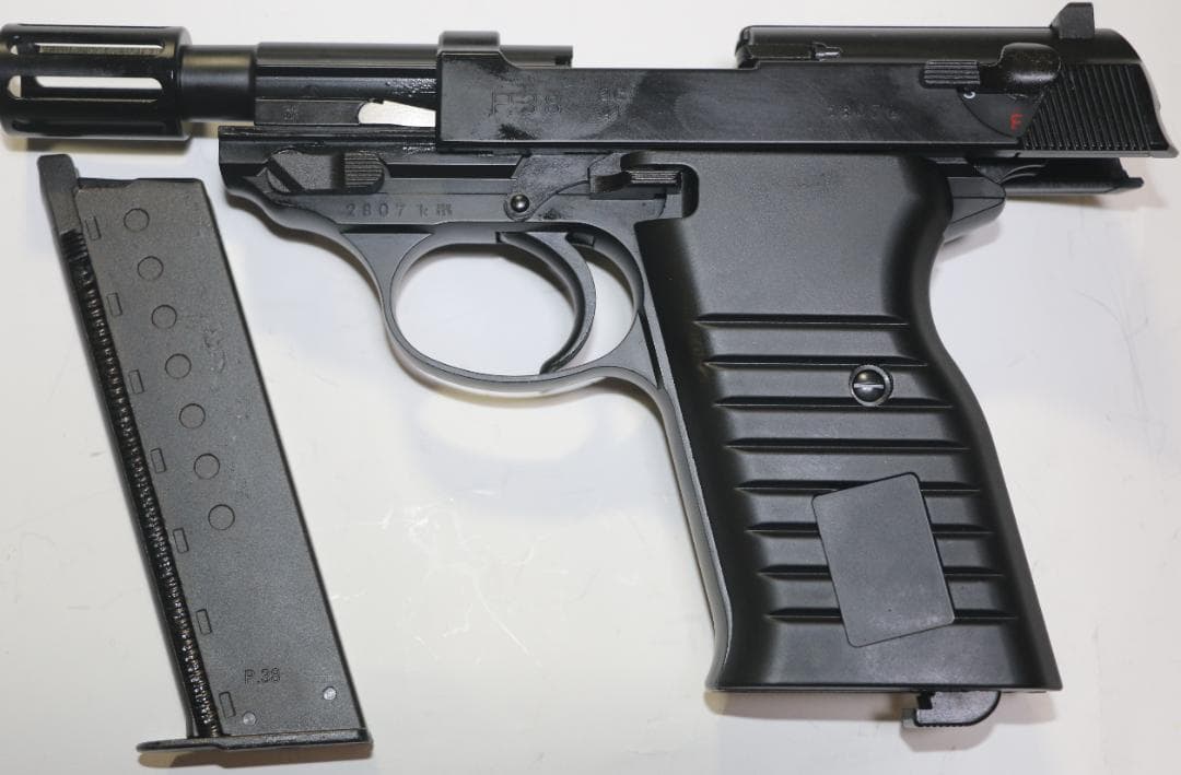 超貴重マルゼン製　ＨＷ樹脂ガスガン　ワルサーＰ３８アンクルタイプ　JASG合法品