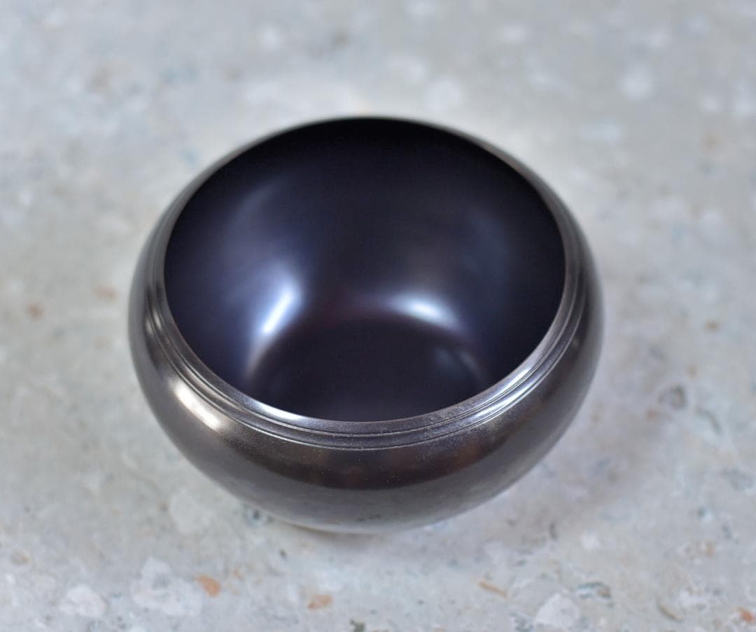 唐銅　陵雲造鉄鉢建水【極上品】　お茶道具/共箱