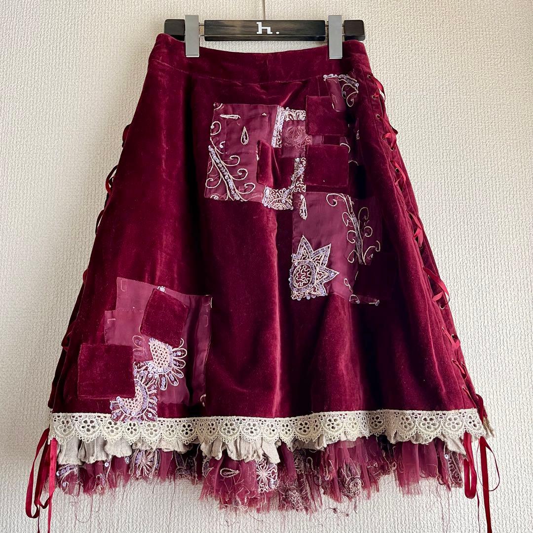 h.NAOTO hB.Roots　レースアップスカート