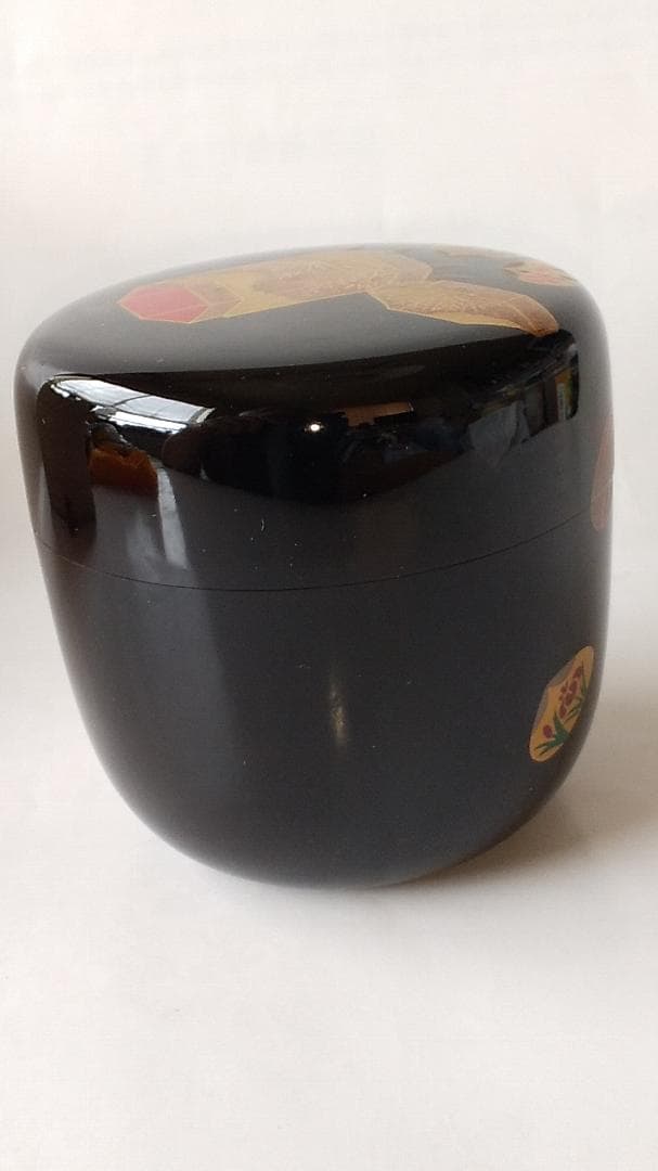 山中塗工房 冴 作 貝桶蒔絵 大棗 棗 共箱 共布 漆器 抹茶 茶道具 新品