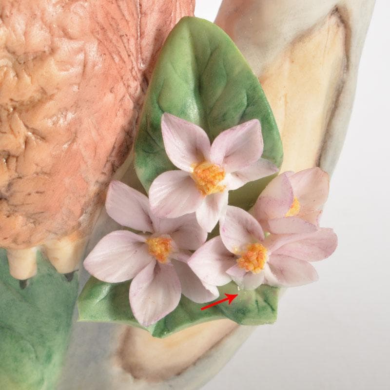 アンティーク　Cubis　USA　陶製　三匹のフクロウ　縁起物　置物　C6738