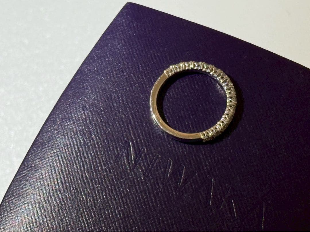 【NIWAKA 俄】久遠 KUON ハーフエタニティリング Pt950