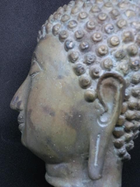 ブッダ　仏陀　仏頭　仏像　タイ　アンティーク　置物