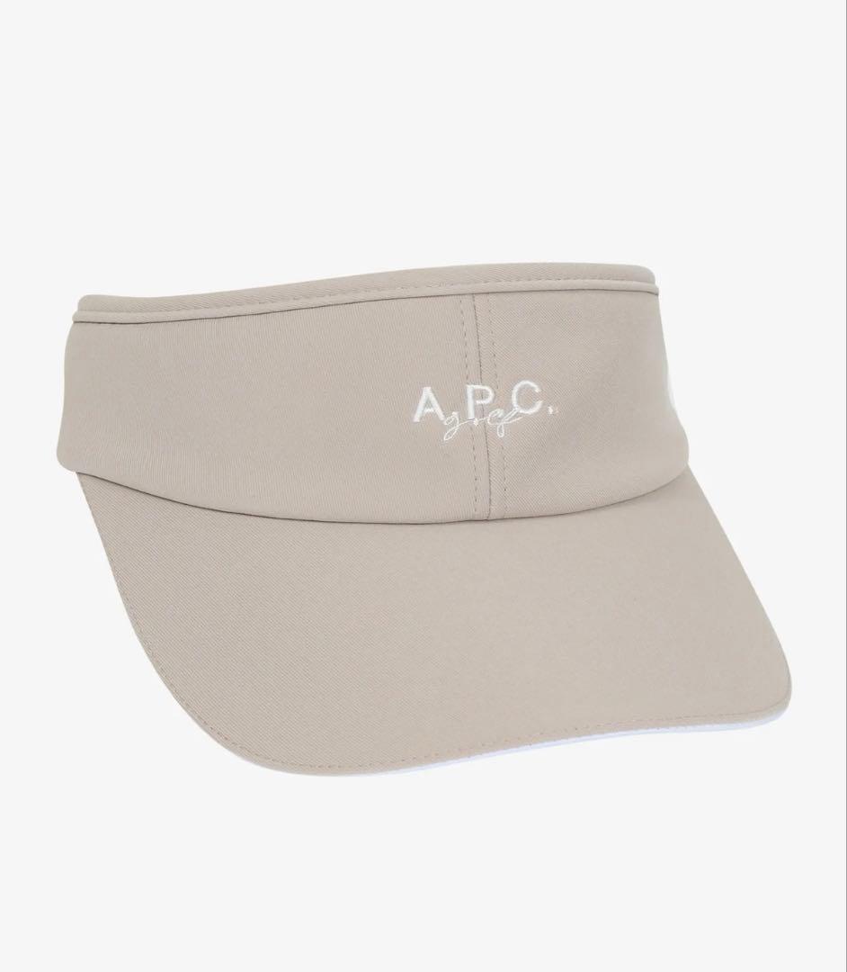 A.P.C. GOLF ベージュ サンバイザー リボン付き