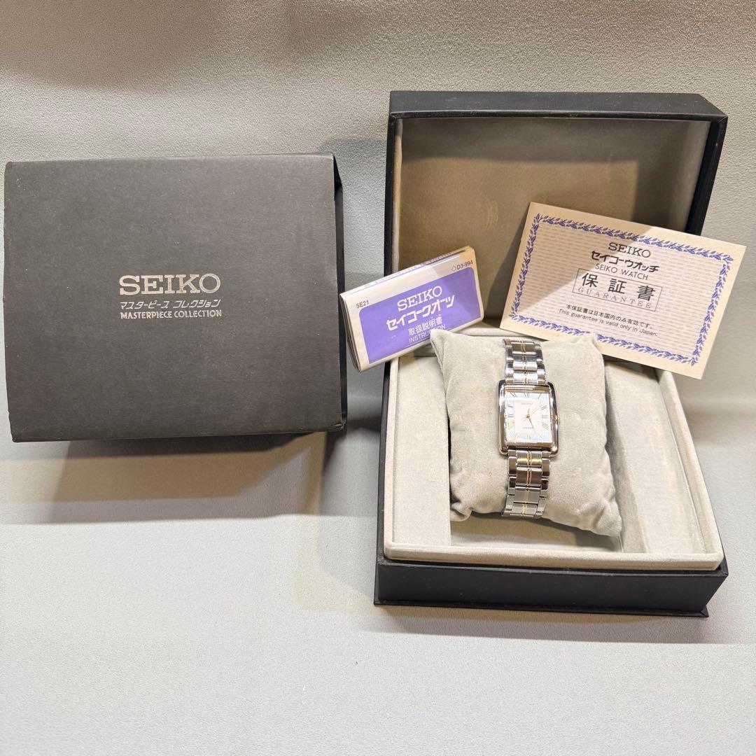 【未使用】SEIKO セイコー 腕時計 LUCENT ルーセント スクエア 箱付